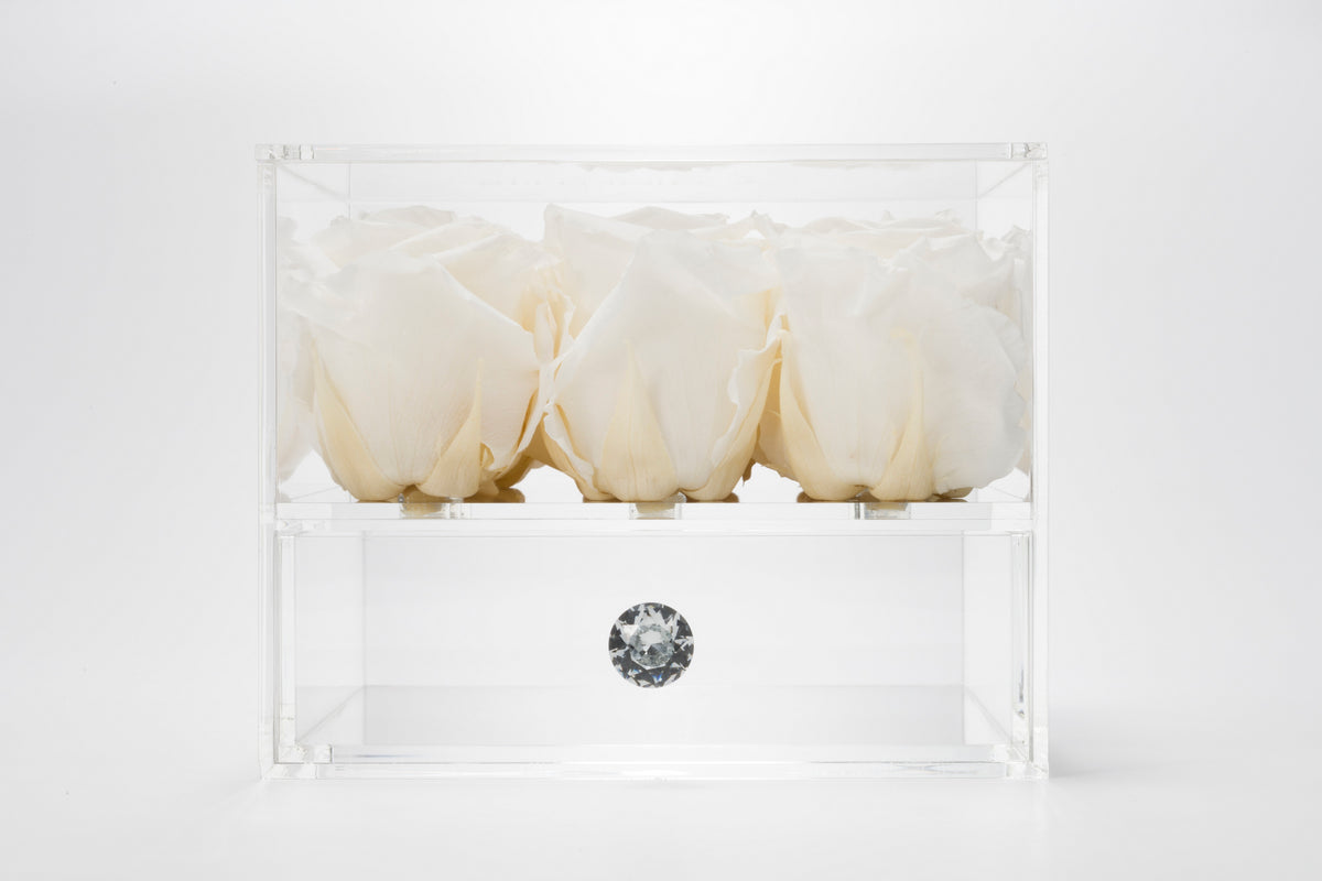 デスクドレッサー ホワイト 取手付き | Splendid you